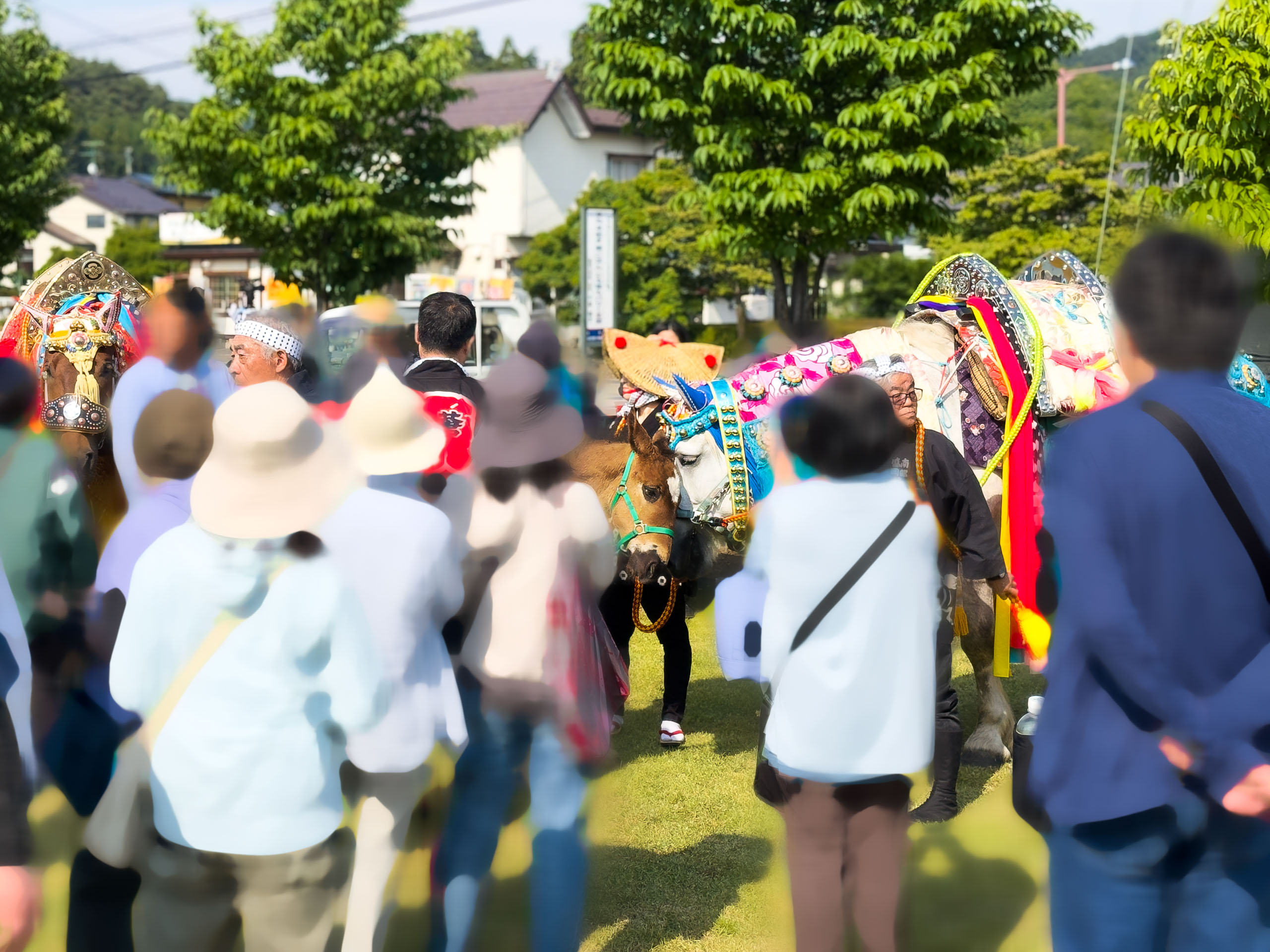 早朝の装束着付け