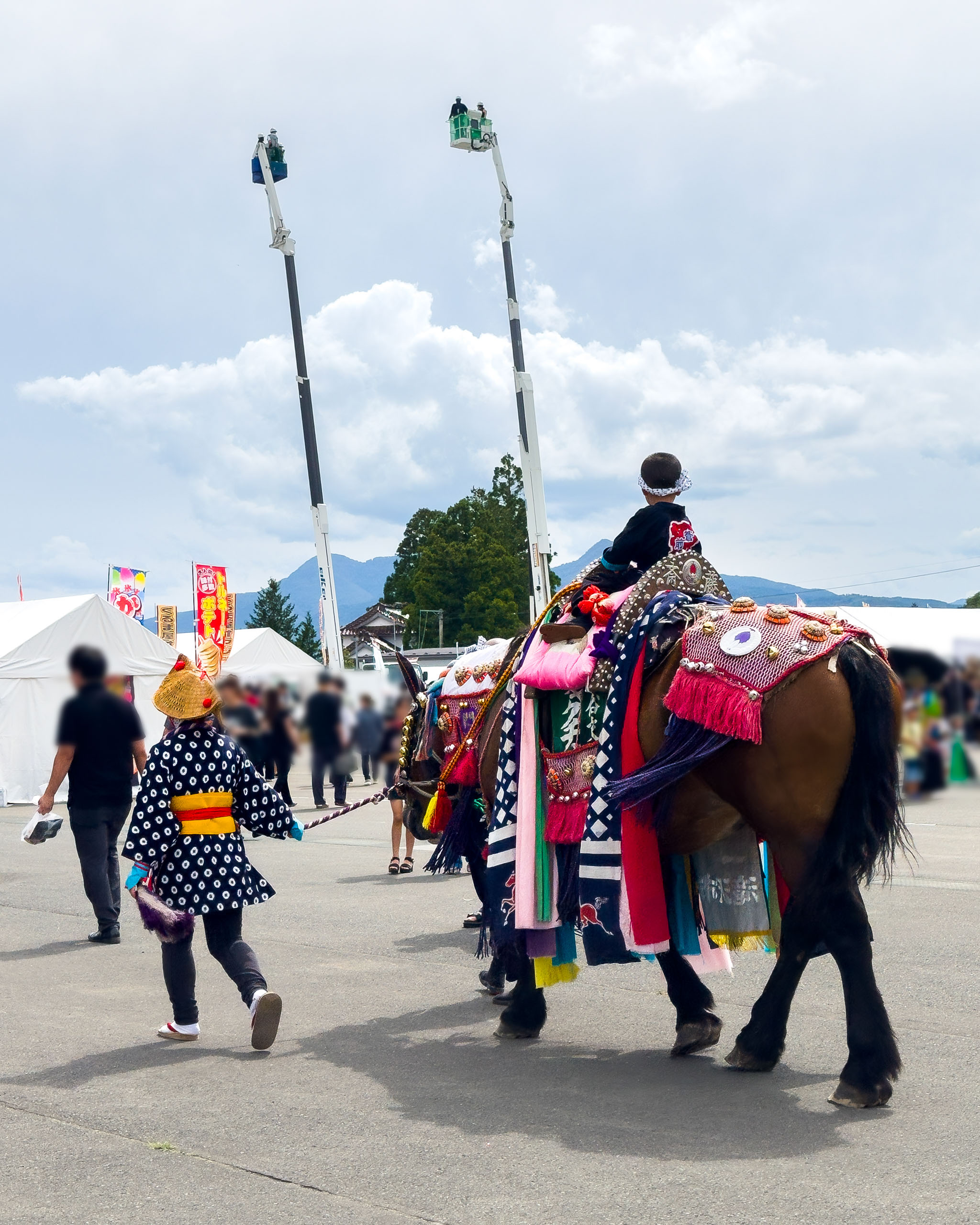 会場に登場したチャグチャグ馬コ